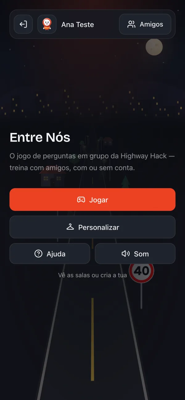 Entre Nós — jogo com amigos